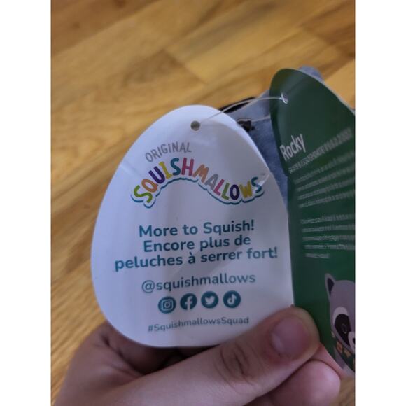 Squishmallows Rocky Raccoon Christmas Ornament 2021 Holiday Squad NWT 3.5” - Picture 11 of 14